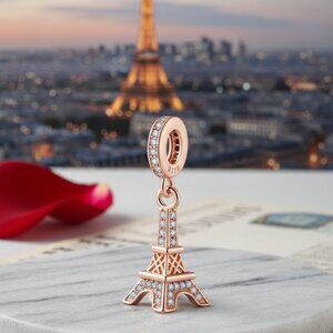 Charm for Bracelet Sterling Silver 925 Eiffel Tower